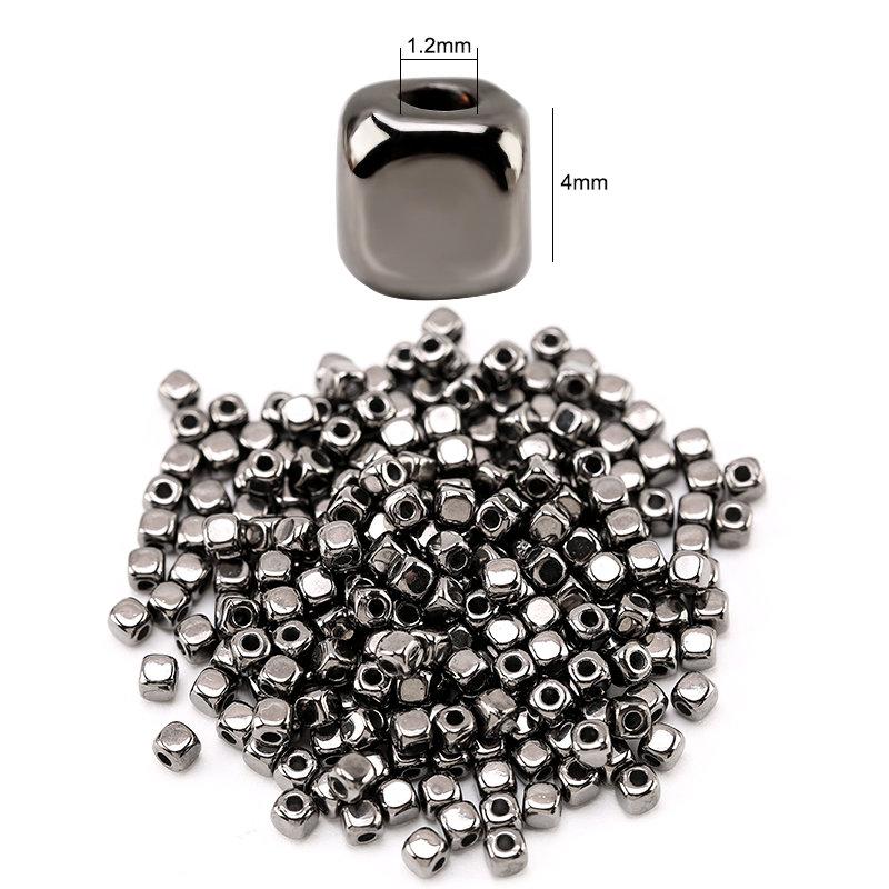 200 Pieces Flat Round Disc Spacer Beads CCB Cube Loose Spacer Beads For Bracelet Necklace Making Jewely Craft DIY 7Colors