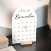 Modern Acrylic Desktop Countdowns Display With Wood Stand Home Celebration Accessory For Holidays And Special Event