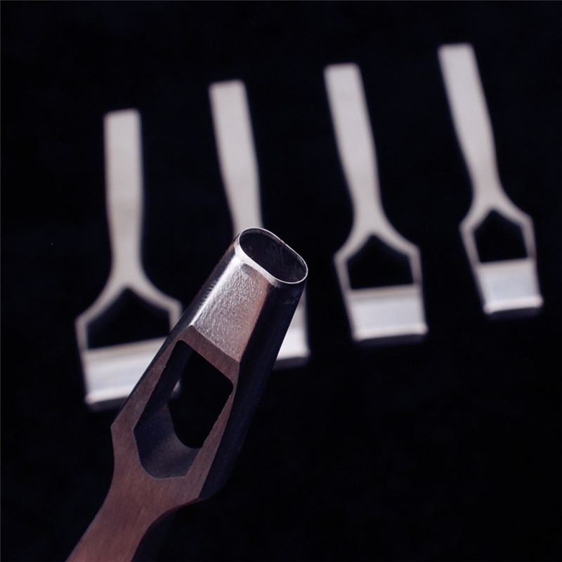 A20F-Craft Belt Belt Oval Punch Tool Flat Punch Seam Belt Flat Cutting Chisel Tool Belt Punch,8X5 Durable Easy Install Easy To U