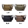 Men's Large Capacity Multi-Layer Canvas Sling Bag for Outdoor Sports