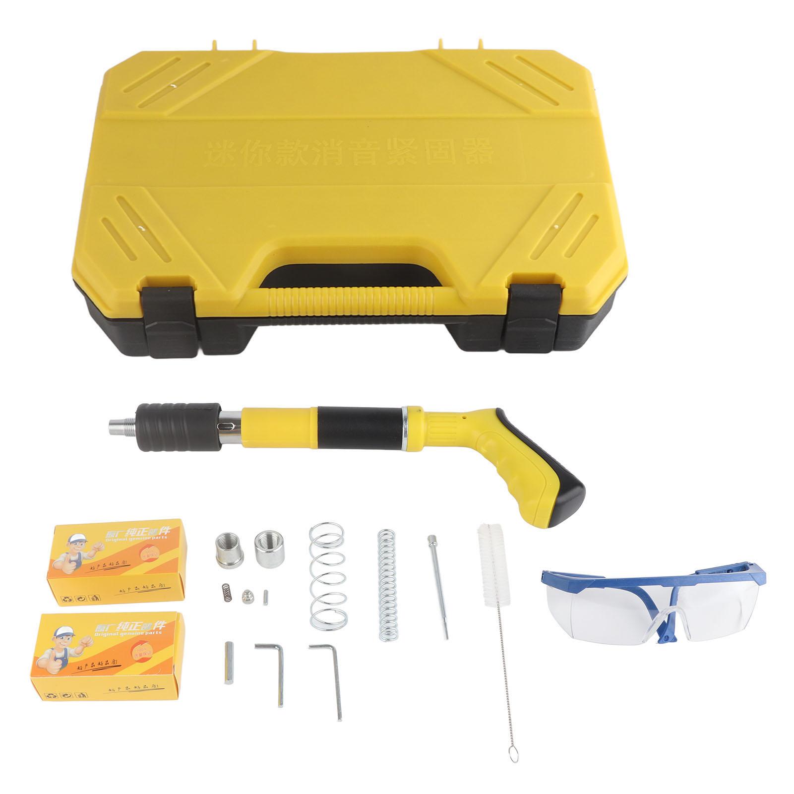 

Ручной мини-стальной пистолет для гвоздей, инструмент для заклепок, анкер для потолочной стены, прорезное устройство для крепления проволоки, желтый