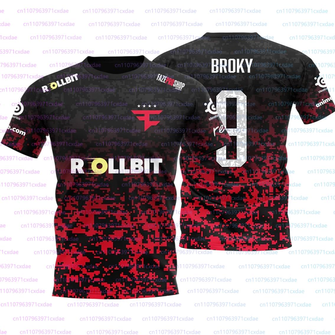 

Форма для фанатів Одяг Команда Faze Esport Джерсі Модний Заморожений Karrigan CSGO Гра Футболки Чоловічі З індивідуальним ID З коротким рукавом S