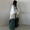 MQ100 Tie-dye Abaya Cloak: Summer European & American Trend Cardigan Dress