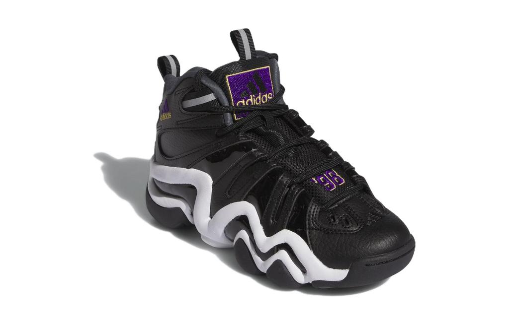 adidas Crazy 8 Core Black Regal Purple Cloud White GS ID6189
