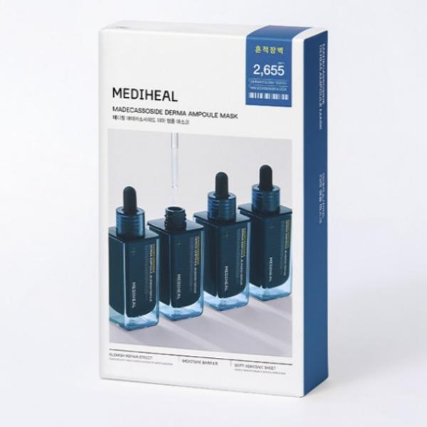 Mediheal Madecassoside Derma Ampoule Mask – Soothing & Skin Barrier Repair (10 Sheets)