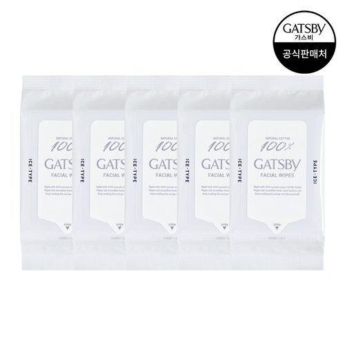 Gatsby Facial Paper Ice Type Large Capacity 42 Sheets x 5 Packs_635101