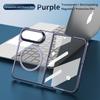Luxury Electroplating Transparent Magnetic Phone Case for IPhone 18 Ultra 18 Fold for Magsafe Wireless Charge Shockproof Cover