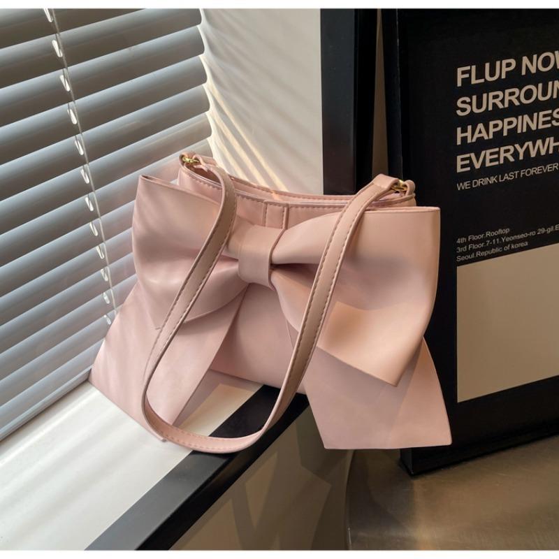 Monochromatic PU Square Shoulder Bag for Women simple versatile graceful cute crossbody bags large monochromatic high quality fashionable fresh