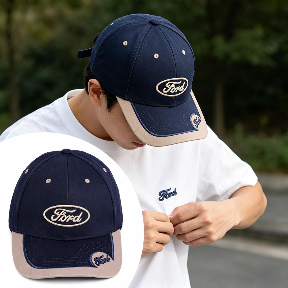 For Ford Focus Fiesta Mustang Mondeo Kuga Ranger Fusion Car Emblem Embroidery Hat Outdoor Adjustable Casual Baseball Cap Decor