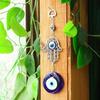 1 Devil's Eye Pendant, Palm Alloy Blue Glass Eye, Garden Decorative Craft Pendant, Devil's Eye Palm Hanging Ornament