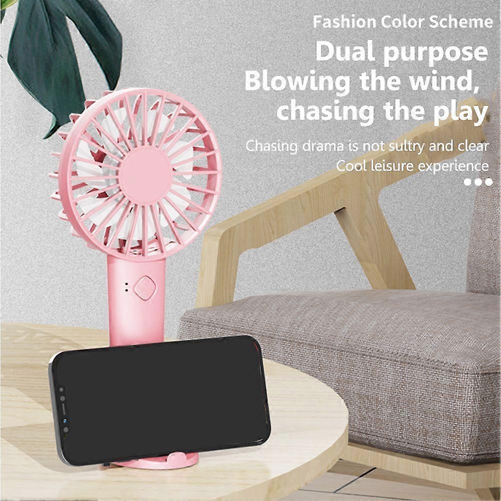 Usb Mini Handheld Fan Portable Student Office 3 Speed Adjustment Outdoor Wind Powerful Small Quiet Air Cooling Fans For Outdoors