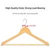 Solid Wood Clothes Hangers, Non-slip Shoulder Grooves 360° Swivel Chrome Hook Garment Hangers for Shirts Pants Dresses, Hotel Closet Storage Organizer