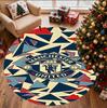 Manchester United F.C Pattern Round Rug, Indoor/Outdoor Mat, for Picnic, Gameroom, Bedroom, Office, Living Room, Home Decor Carpet, Birthday Gift