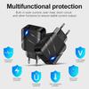 Dual USB Qc3.0 2.1a Multi Port Fast Charging Mobile Phone Charger Dual Port American Standard European Standard Fast Charging