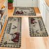 1 Pièce Tapis de Cuisine Anti-Fatigue, Imprimé Coq Vintage Imperméable Antidérapant Épais Coussiné Tapis de Cuisine Robuste Confort Tapis de Sol pour Cuisine