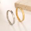 s/Stainlesss Steel Thin Ring Women Men Minimalist Trendy Multi-faceted Geometric Rings Couple Jewelry Wedding Gift