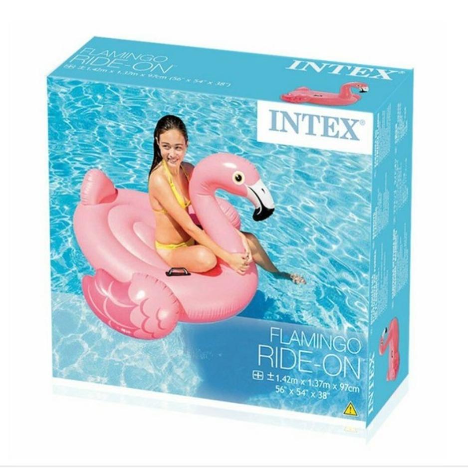 [Intex] Pfauenförmiger Island-Schwimmring 57250 / Flamingo-Aufblasfigur 57558