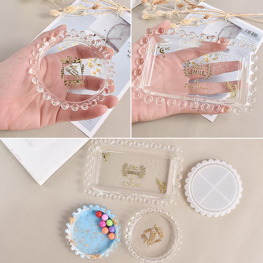 Silicone Tea Table Coaster Mold Epoxy Resin Casting Molds for Home Decorations