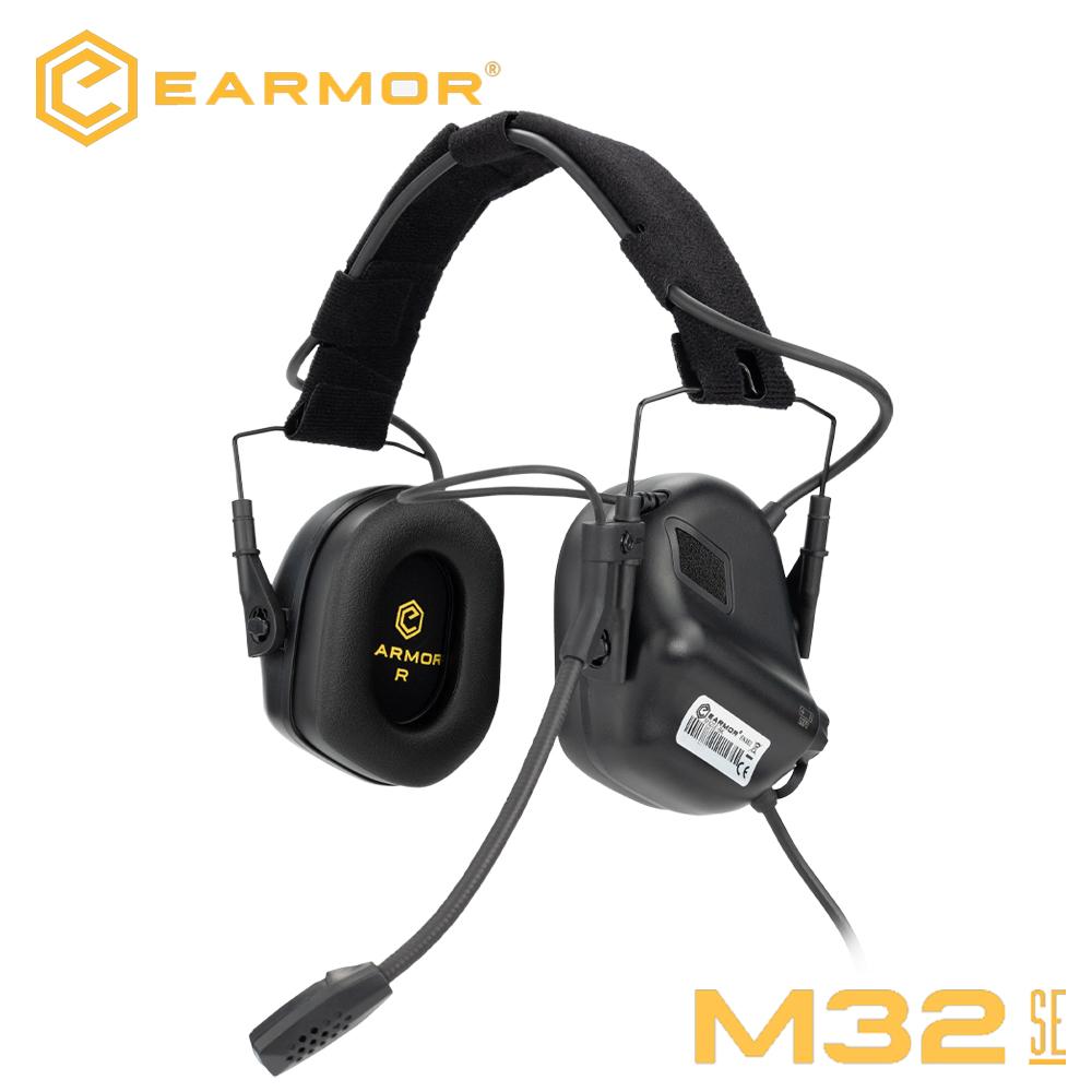 EARMOR Tactical Noise-Canceling Earmuff M32 SE Hunting Electronic Hearing Protection Headset with PTT&Helmet ARC Bracket