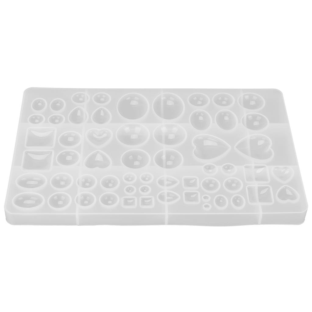 3D 65 Cavity Geometry Resin Casting Mold Jewelry Pendant Silicone Mould for Decoration