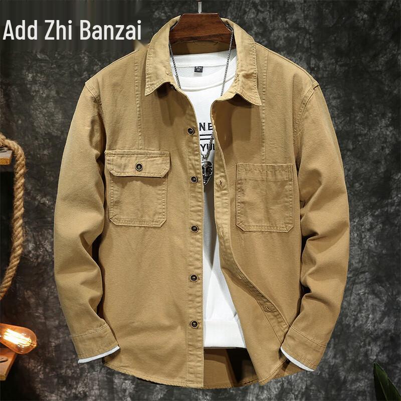 Zengzhi Men s Loose Fit Denim Workwear Jacket 3XL
