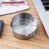 Round Stainless Steel Ashtray - Drop-Proof, Creative Minimalist Design for Home & Hospitality Use