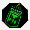Atletico Nacional Fashionable Automatic Opening/Closing Folding Umbrella. Portable and Foldable, Ideal for Gift, Travel, and Daily Use.