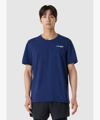 LECOQ Men'S Mesh Hybrid Short Sleeve T-Shirt - Navy Qr221Ers55