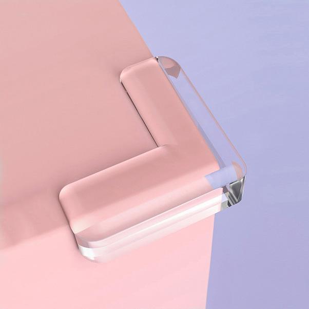 5PCS baby safety table corner coffee table hemming protective cover, spherical transparent protective corner soft rubber corner protection corner