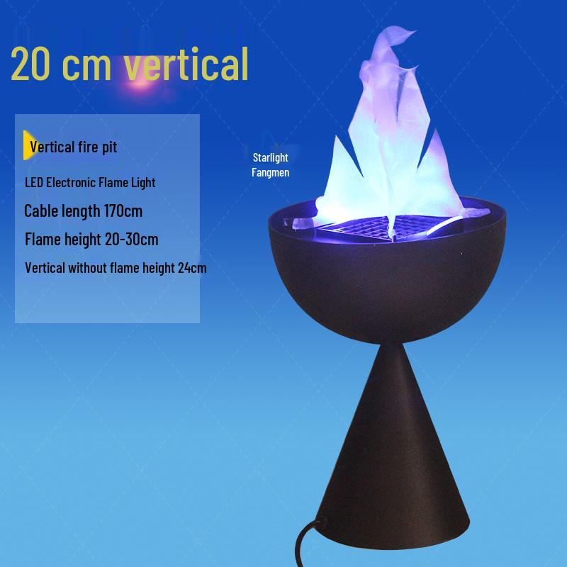 Electronic Prosperous Flame Lamp: Large Simulated Fire for Festivals, Weddings, and Bonfire Party Decor