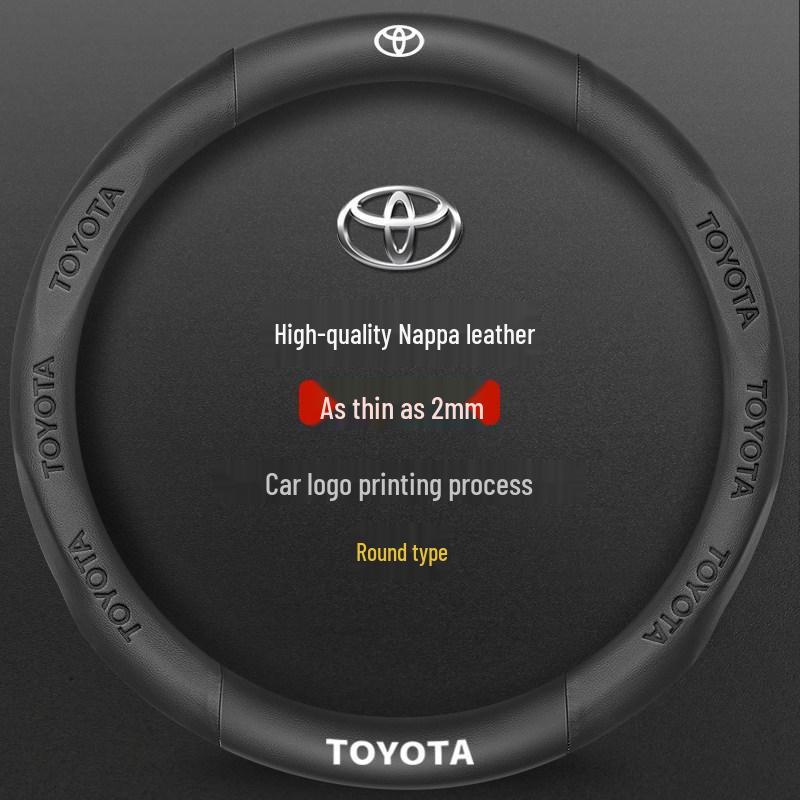 Potah volantu ze semiše a kůže pro Toyota Camry, Highlander, Corolla, RAV4, Avalon a Levin