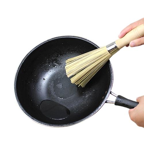 RICISUNG Bamboo Bamboo Slats, Antibacterial, for Hanging Iron Frying Pans, Sinks, Kitchen Brushes, and Utensils, Approximately 25cm Long, Handle Diame