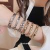 Metal Wind Three-Layer Openwork Geometric Bracelet – Exaggerated High-End Jewelry for Women