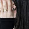 SUIOVE Texture Hoop Earring