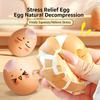 Realistic Silicone Egg Squeeze Toy Crack Egg Fidget Squishy Toy Soft Thick Sensory Stress Relief Anti-Anxiety Fidget Ball Toy
