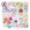 Sparkling Fireworks Theme Sticker Set of 50 Transparent PET Waterproof Labels for Bullet Journal Party & Home Decoration