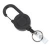 Retractable Keychain Stainless Steel Wire and ABS Magnetic Good Load Bearing 1mm Thick Multitool Buckle Badge Holder