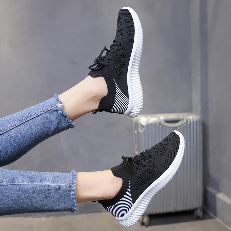 Мода 2024 Женские Новые Зимние Стильные Сетчатые Дышащие Кроссовки на Шнуровке с Низким — фото 3