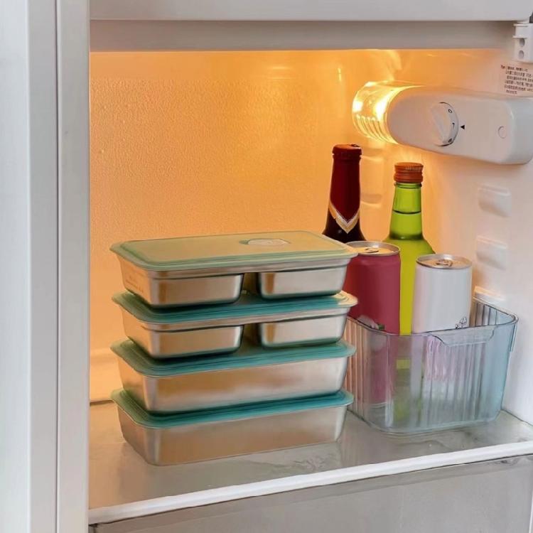 Sealed Nonrust Steel Bentos Box Shatters Proof Clear Covers Corrosions Resistance Perfect for Meal Prepping