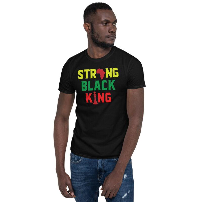 Strong Black King African Print Mens 