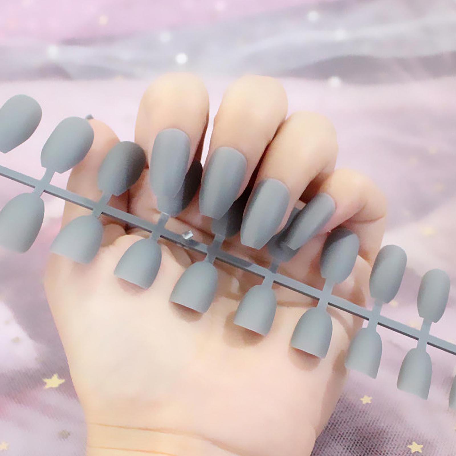 Мясистые длинные ногти 24 накладных накладных ногтя Балетные накладные накладные ногти