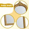 Decorative Vintage Vanity Mirror, Made of Resin, with An Arched Frame, Ideal for Parties.