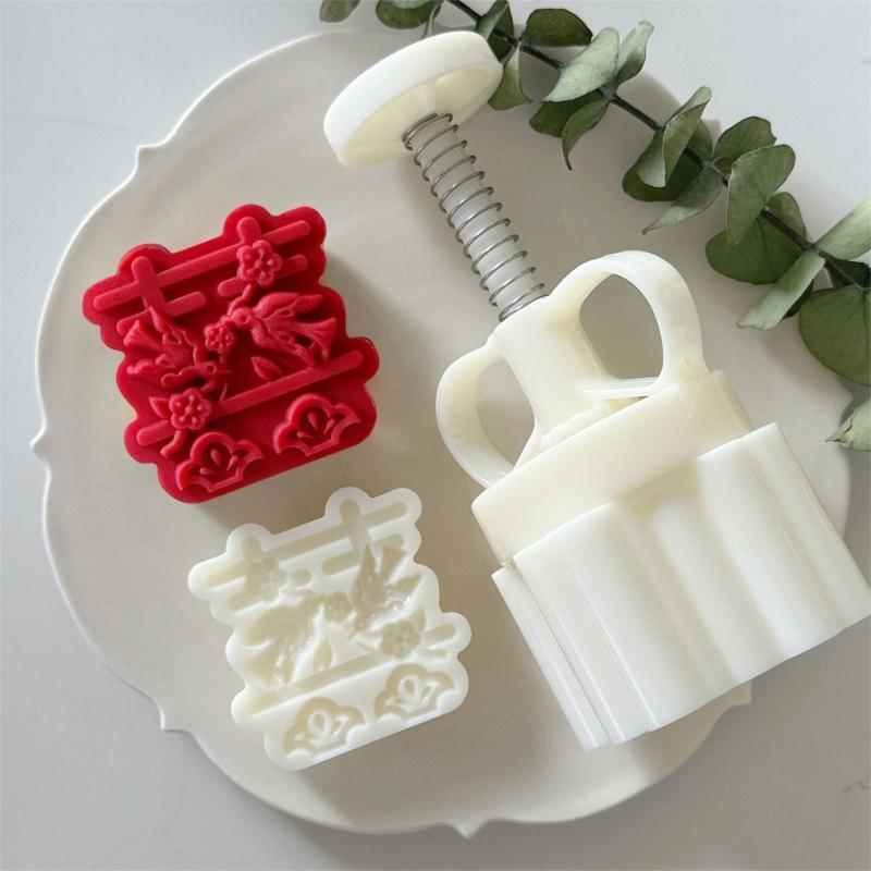 Functional Mooncakes Press Molds Unique Mooncakes Crafting Molds Creative Stamps Set for Making Beautiful Treat