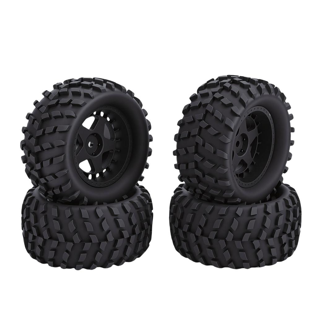 4PCS Crawler Tires Fit for HSP 94186 16208 1 14 1 16 RC Truck 80mm Rubber RC Mud Terrain Tires for Upgrade