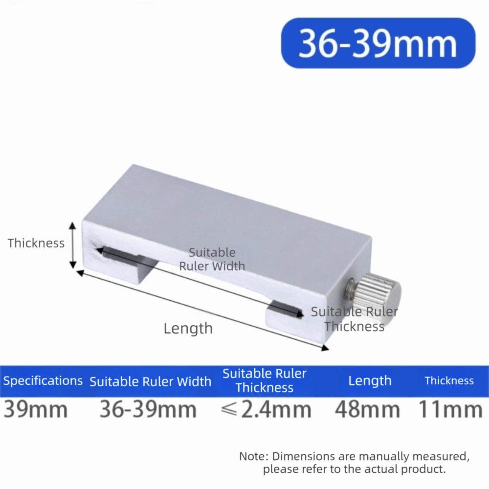 Steel Positioning Limit Block Durable Adjustable Measuring Marking Gauge Lightweight Ruler Scriber Locator Line Marking