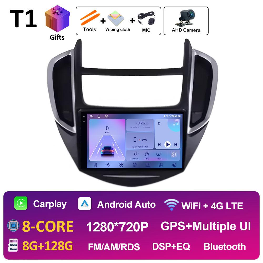 Wireless Carplay pentru Chevrolet Trax 2014 2015 2016 Radio Player Bluetooth DSP Stereo Android Auto 2.5D Ecran tactil Unitate principală 4G