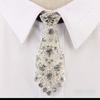 Fashion Rhinestone Tie Short Length Metal Short Tie Special Sparkle Costume Tie  Wine Party