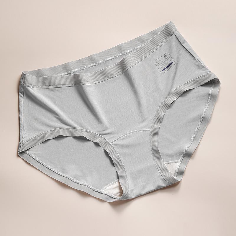 Women's Spring and Summer 10A Antibacterial Extended Mid Waist Triangle Underwear