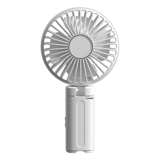 Umbrella Fan Strong Airflow Low Noise Foldable Design Handheld Personal Fan Hands-Free Clip-On Rechargeable Cooling Fan