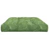 Pallet Cushion with Leaf Pattern 120 X 80 X 12 Cm Fabric